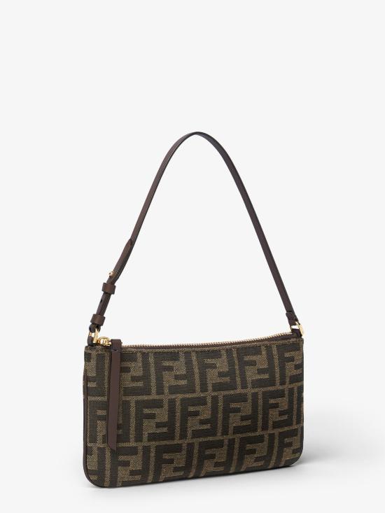26FW 펜디 플랫 바게트 파우치 8M0536A98P F1GL7 Marrone - FENDI