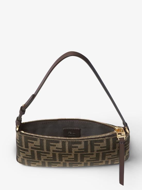 26FW 펜디 플랫 바게트 파우치 8M0536A98P F1GL7 Marrone - FENDI