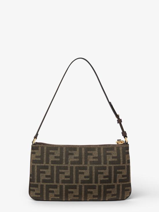 26FW 펜디 플랫 바게트 파우치 8M0536A98P F1GL7 Marrone - FENDI