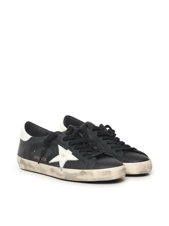 26FW 골든구스 슈퍼스타 디스트레스드 GMF00101 F00032180203 BLACK WHITE - GOLDEN GOOSE