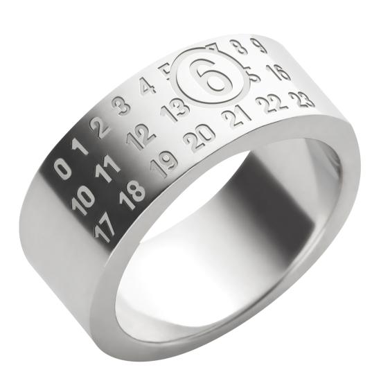 26FW MM6 메종마르지엘라 반지 SM6UQ0057 P6469951 Silver - MM6 MAISON MARGIELA