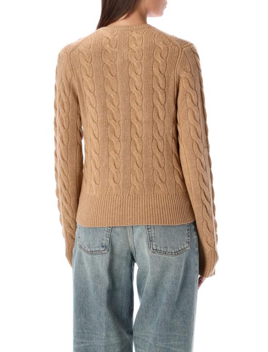 26FW 폴로 랄프로렌 로고 자수 크루넥 가디건 211972104 002 AUTHENTIC CREAM - POLO RALPH LAUREN