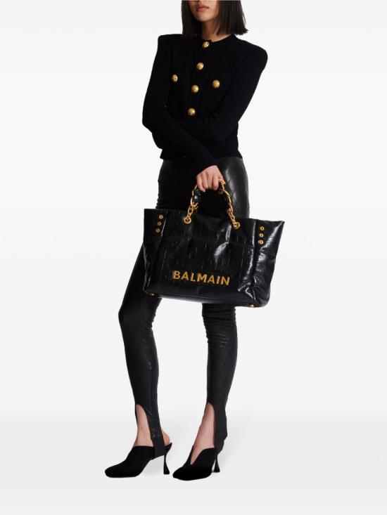 26FW 발망 토트백 HN1FF827 LETF0PA BLACK - BALMAIN