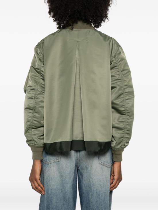 26FW 사카이 나일론 봄버자켓 SCW 301 501 KAKI - SACAI