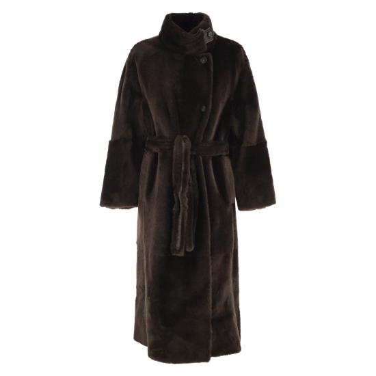 26FW 브루넬로 쿠치넬리 코트 MPMRA9794 DARK BROWN