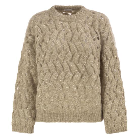 26FW 브루넬로 쿠치넬리 스웨터 MNT347520 BEIGE