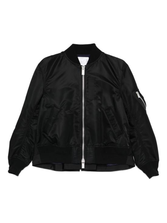 26FW 사카이 나일론 봄버자켓 SCW 301 001 BLACK