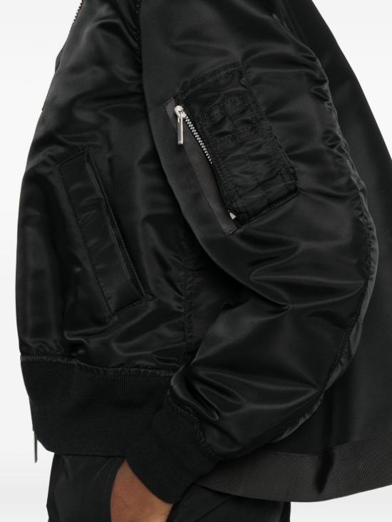 26FW 사카이 나일론 봄버자켓 SCW 301 001 BLACK - SACAI