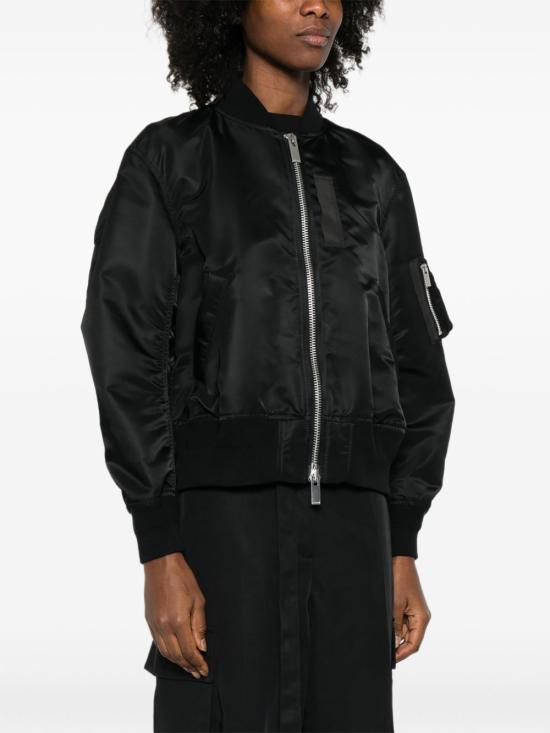 26FW 사카이 나일론 봄버자켓 SCW 301 001 BLACK - SACAI