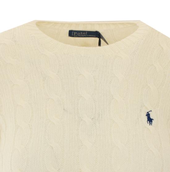 26FW 폴로 랄프로렌 폴로 자수 케이블 니트 스웨터 211971865001 AUTHENTIC CREAM White - POLO RALPH LAUREN
