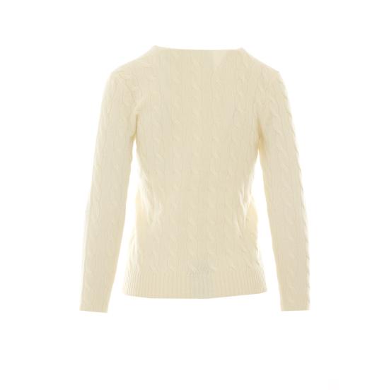 26FW 폴로 랄프로렌 폴로 자수 케이블 니트 스웨터 211971865001 AUTHENTIC CREAM White - POLO RALPH LAUREN