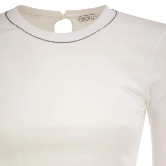 26FW 브루넬로 쿠치넬리 코튼 티셔츠 M0TC8BJ310 WHITE - BRUNELLO CUCINELLI