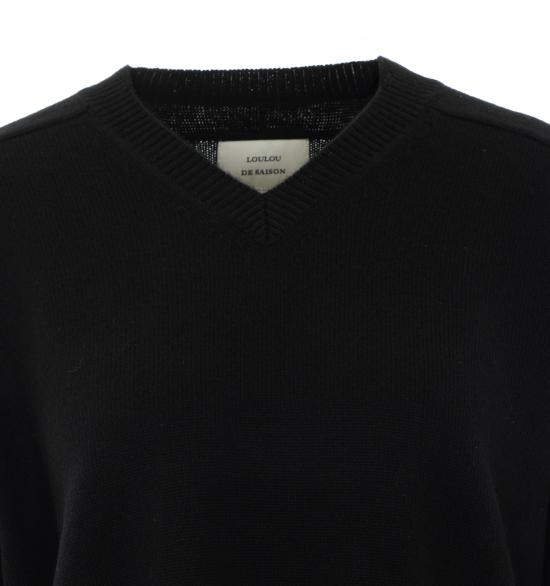 26FW 루루 드 세종 스웨터 ANZORLDS BLACK Black - LOULOU DE SAISON
