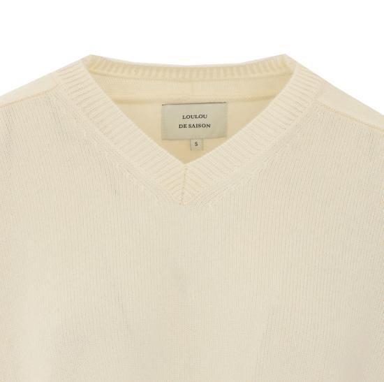 26FW 루루 드 세종 스웨터 ANZORLDS IVORY White - LOULOU DE SAISON