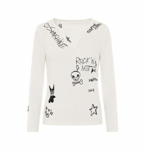 26FW 자딕앤볼테르 스웨터 JWTN02682 103 White