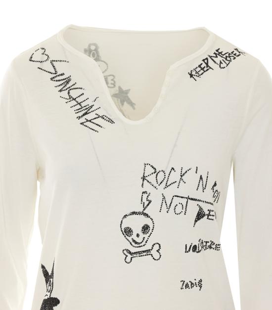 26FW 자딕앤볼테르 스웨터 JWTN02682 103 White - ZADIG & VOLTAIRE