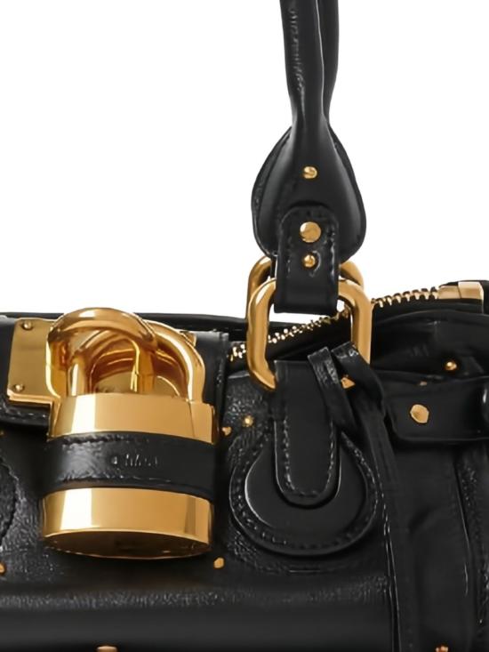 26FW 끌로에 스몰 그레인드 레더 패딩턴 백 CH26SS805P75 001 BLACK - CHLOE