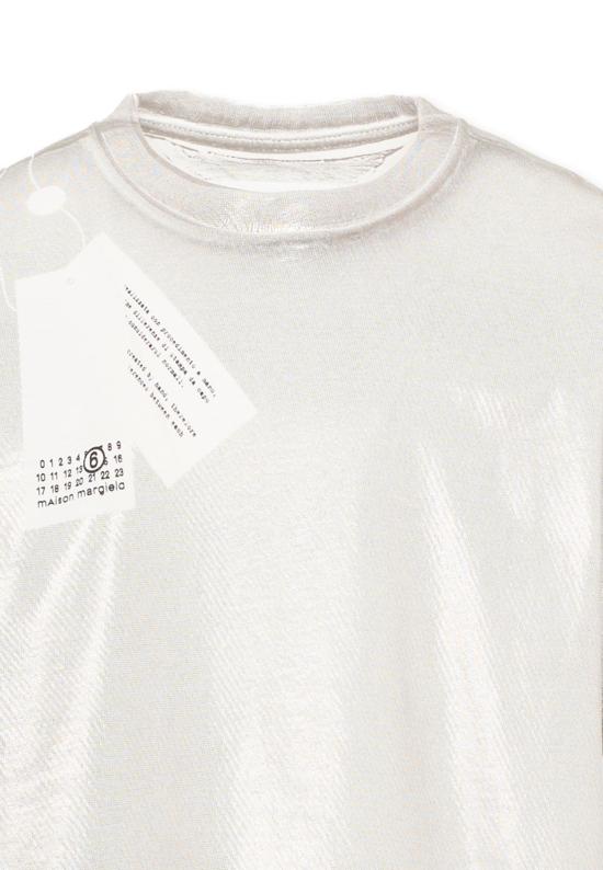 26FW [키즈] MM6 메종마르지엘라 티셔츠 M61144 MM02Y M6912 SILVER - MM6 MAISON MARGIELA