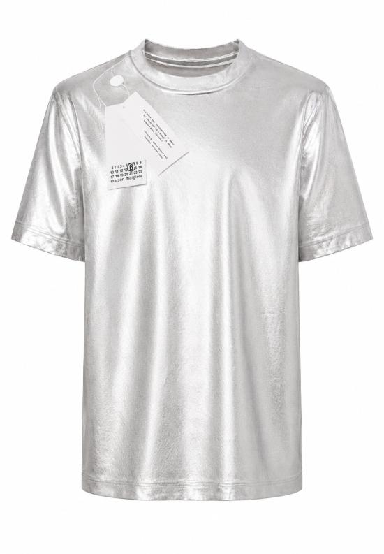 26FW [키즈] MM6 메종마르지엘라 티셔츠 M61144 MM02Y M6912 SILVER