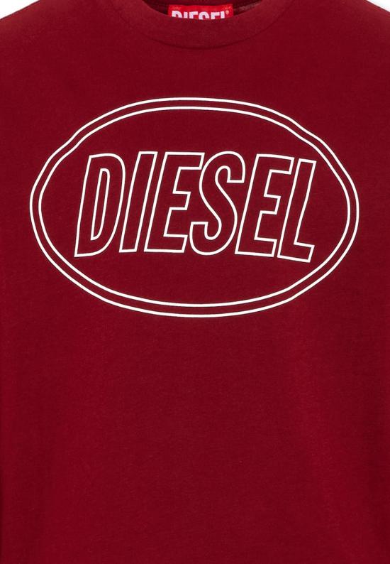 26FW [키즈] 디젤 티셔츠 J03037 0GRAI K440 BORDEAUX - DIESEL