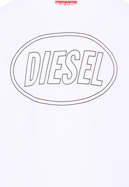 26FW [키즈] 디젤 티셔츠 J03037 0GRAI K100 WHITE - DIESEL