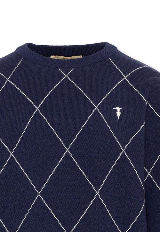26FW [키즈] 트루사르디 니트/스웻셔츠 TBA26030MA BLUE NAVAL BLUE NAVAL - TRUSSARDI
