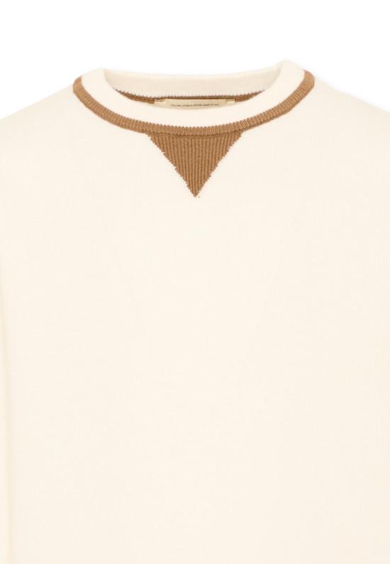 26FW [키즈] 트루사르디 캐시미어 니트 TBA26038MA O WHITE C OFF WHITE IVORY - TRUSSARDI