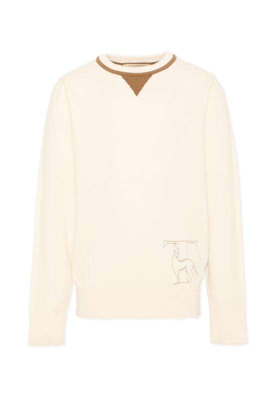 26FW [키즈] 트루사르디 캐시미어 니트 TBA26038MA O WHITE C OFF WHITE IVORY