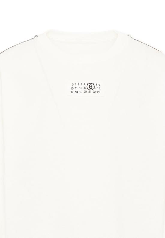 26FW [키즈] MM6 메종마르지엘라 티셔츠 M61164 MM04I M6102 IVORY - MM6 MAISON MARGIELA