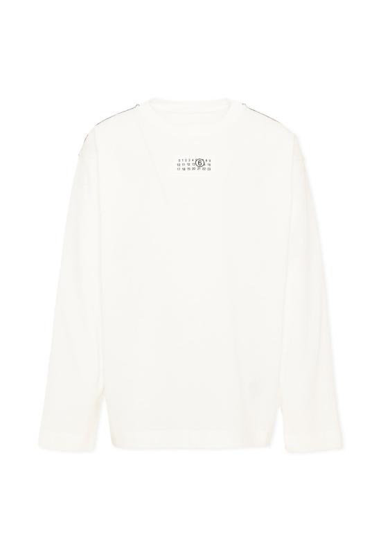 26FW [키즈] MM6 메종마르지엘라 티셔츠 M61164 MM04I M6102 IVORY