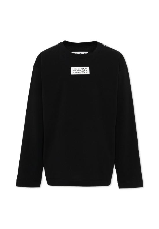 26FW [키즈] MM6 메종마르지엘라 티셔츠 M61164 MM04I M6900 BLACK