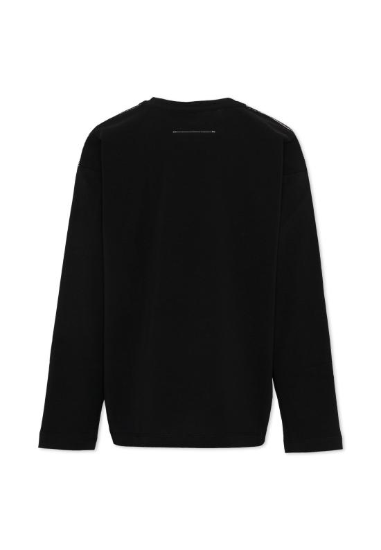 26FW [키즈] MM6 메종마르지엘라 티셔츠 M61164 MM04I M6900 BLACK - MM6 MAISON MARGIELA
