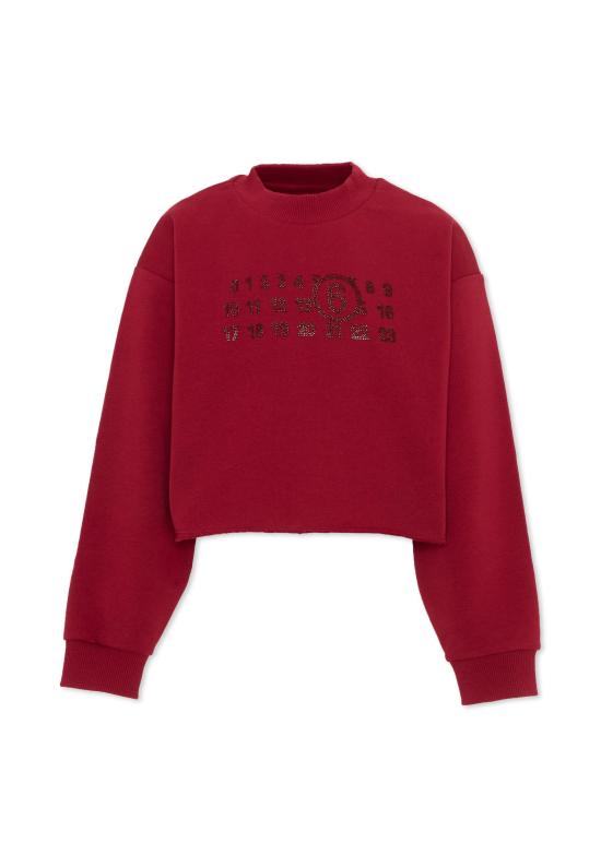 26FW [키즈] MM6 메종마르지엘라 캐시미어 니트 M61153 MM04H M6403 BORDEAUX