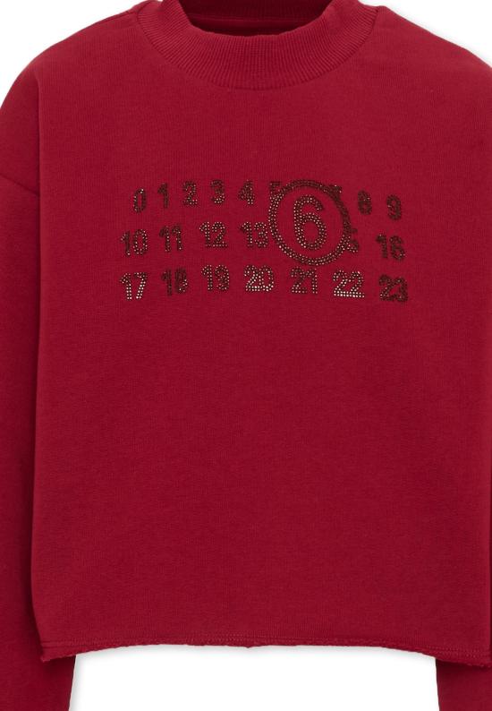 26FW [키즈] MM6 메종마르지엘라 캐시미어 니트 M61153 MM04H M6403 BORDEAUX - MM6 MAISON MARGIELA