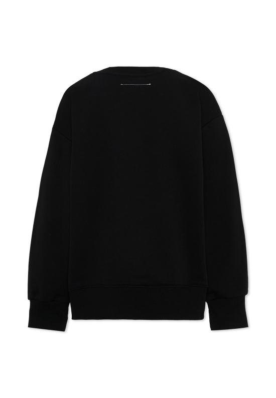 26FW [키즈] MM6 메종마르지엘라 니트/스웻셔츠 M61157 MM02X M6900 BLACK - MM6 MAISON MARGIELA