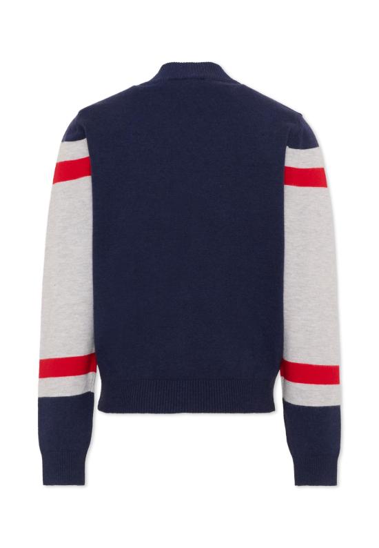 26FW [키즈] 트루사르디 가디건 TIA26049MA RED C BN G RED CHERRY BLUE - TRUSSARDI
