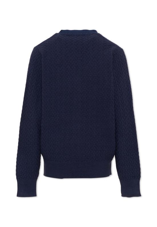 26FW [키즈] 트루사르디 가디건 TBA26059CD BLUE NAVAL BLUE NAVAL - TRUSSARDI