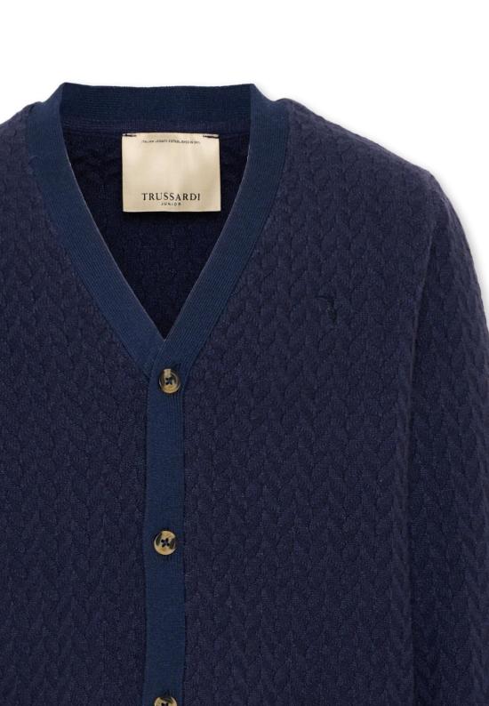 26FW [키즈] 트루사르디 가디건 TBA26059CD BLUE NAVAL BLUE NAVAL - TRUSSARDI