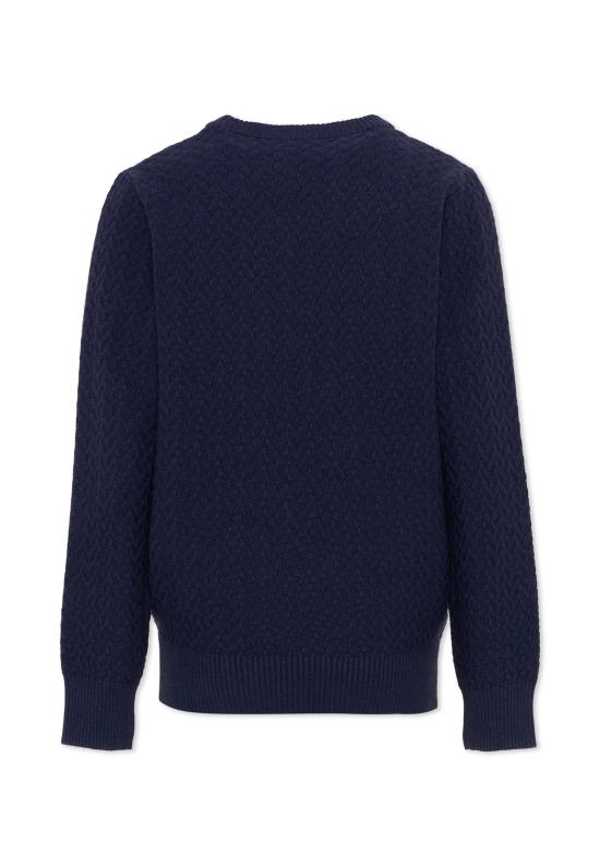26FW [키즈] 트루사르디 캐시미어 니트 TBA26003MA BLUE NAVAL BLUE NAVAL - TRUSSARDI