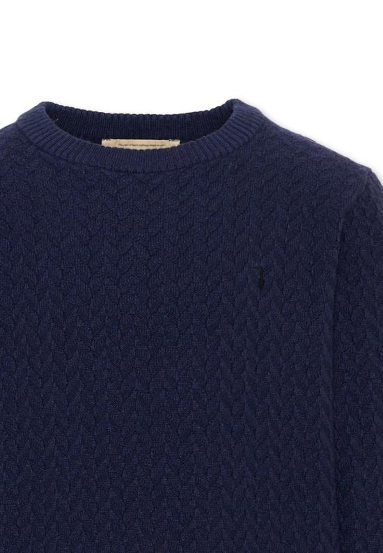 26FW [키즈] 트루사르디 캐시미어 니트 TBA26003MA BLUE NAVAL BLUE NAVAL - TRUSSARDI