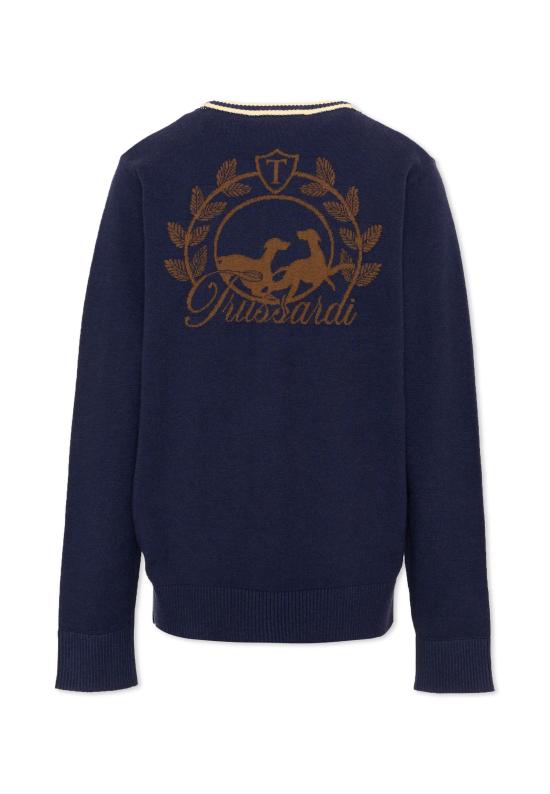 26FW [키즈] 트루사르디 가디건 TBA26057CD BLUE N B C BLUE NAVAL - TRUSSARDI