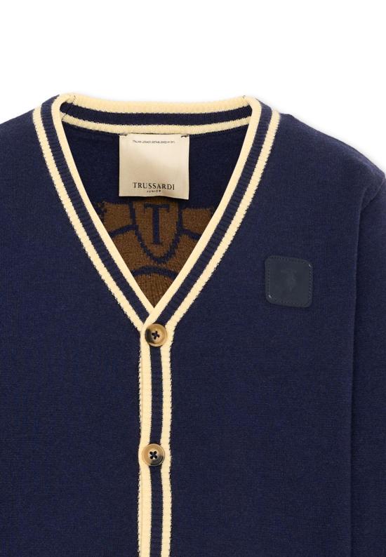 26FW [키즈] 트루사르디 가디건 TBA26057CD BLUE N B C BLUE NAVAL - TRUSSARDI