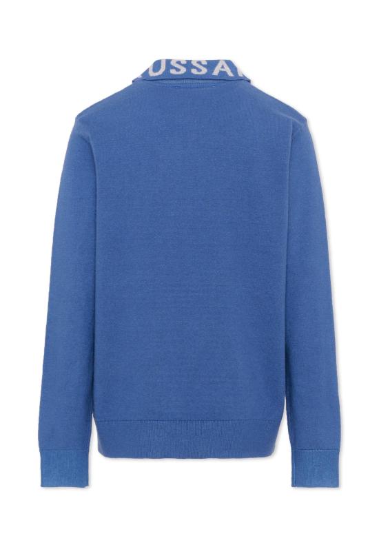 26FW [키즈] 트루사르디 니트/스웻셔츠 TBA26046PO AVIO GREY AVIO BLUE - TRUSSARDI