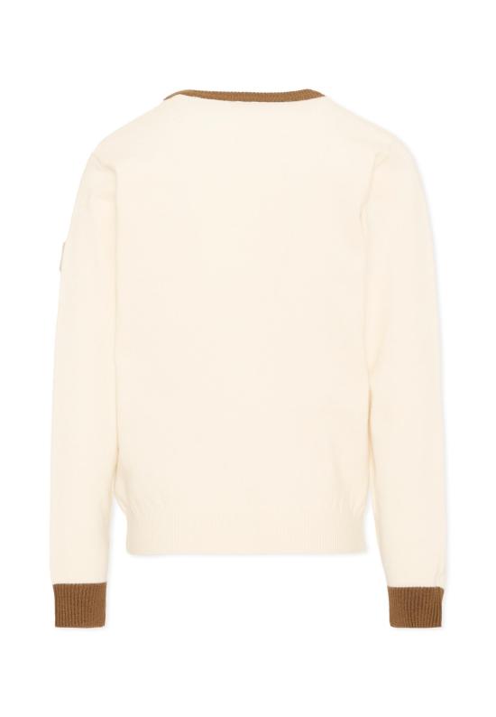26FW [키즈] 트루사르디 가디건 TIA26111CD O WHT BR K OFF WHITE IVORY - TRUSSARDI