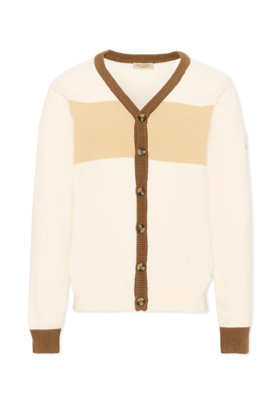 26FW [키즈] 트루사르디 가디건 TIA26111CD O WHT BR K OFF WHITE IVORY