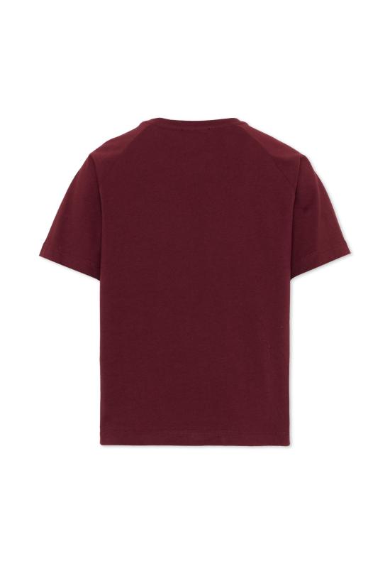 26FW [키즈] 발망 티셔츠 BZ8I01 Z3672 530CE BORDEAUX - BALMAIN
