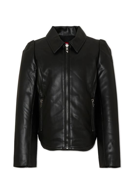 26FW [키즈] 디젤 가죽 자켓 J03005 KXB9D K900 BLACK