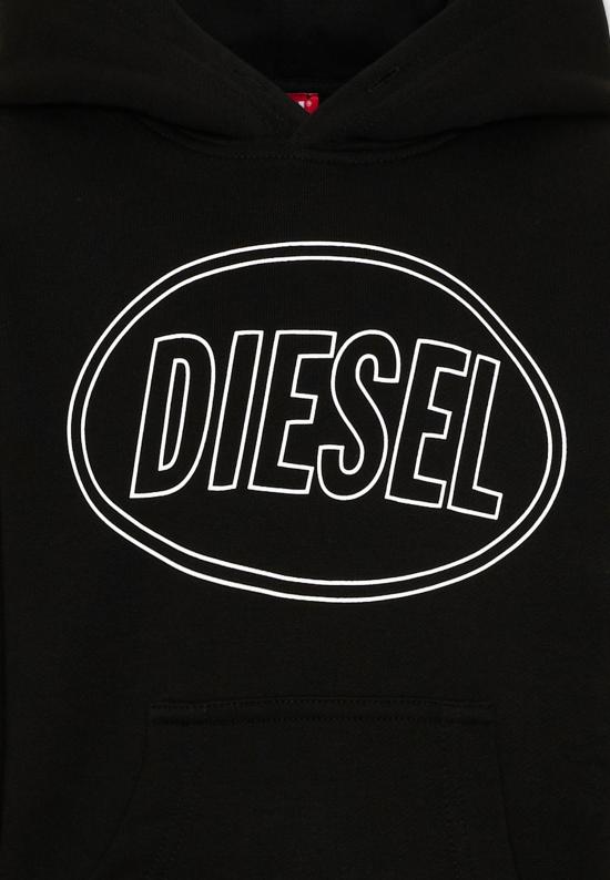26FW [키즈] 디젤 니트/스웻셔츠 J02612 0GEAD K900 BLACK - DIESEL