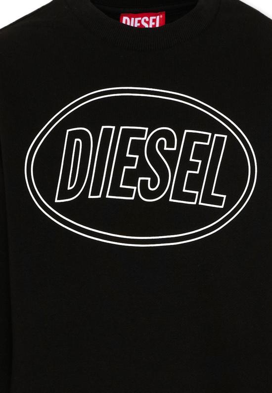 26FW [키즈] 디젤 니트/스웻셔츠 J02611 0GEAD K900 BLACK - DIESEL