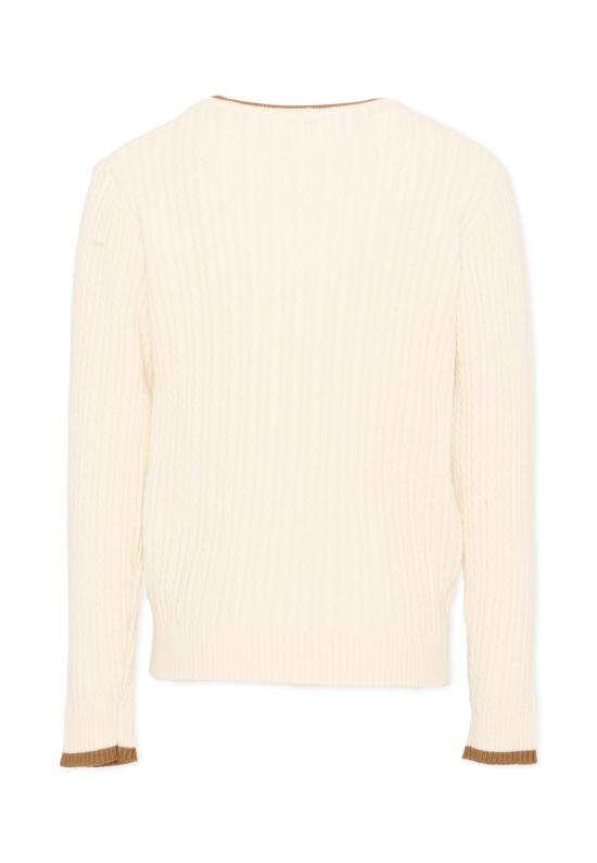 26FW [키즈] 트루사르디 니트/스웻셔츠 TIA26084MA O WHITE C OFF WHITE IVORY - TRUSSARDI